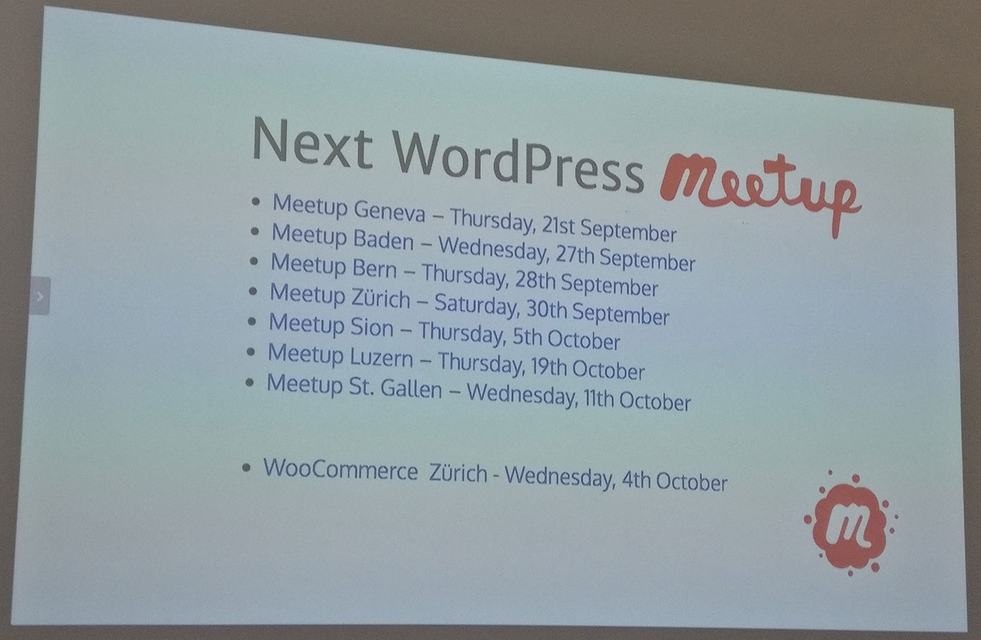 WordPress Meetups in der Schweiz